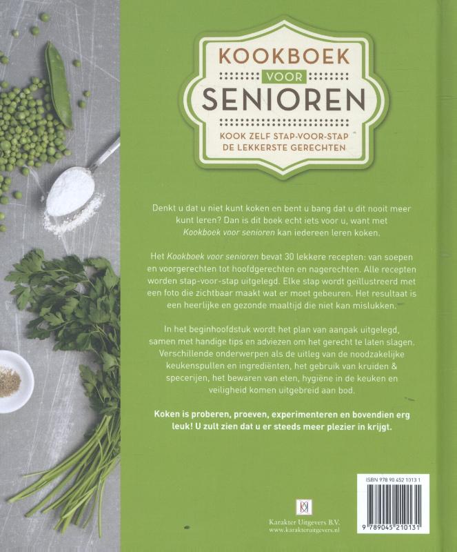 Kookboek voor senioren achterkant