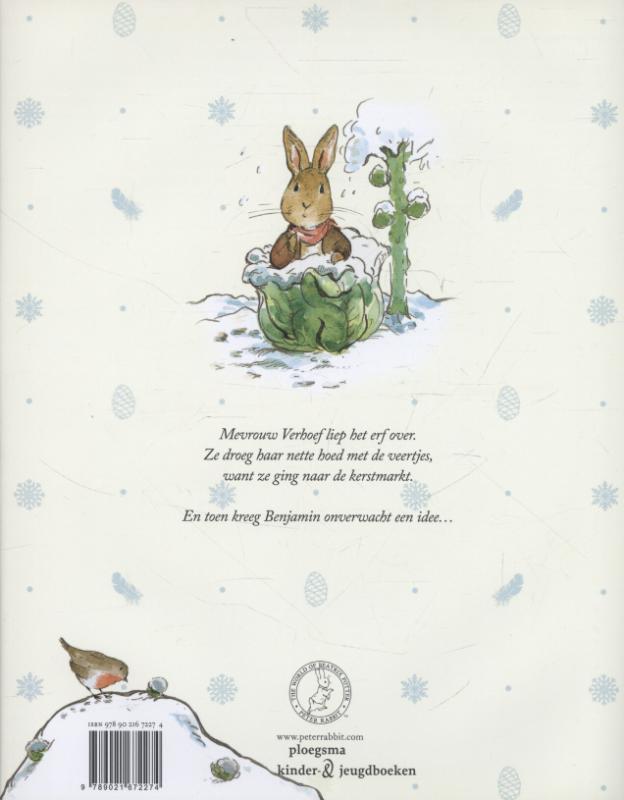 Het kerstverhaal van Pieter Konijn / Ploegsma kinder- & jeugdboeken achterkant