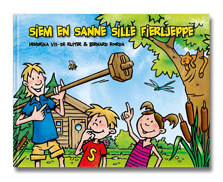 Siem en Sanne sille fierljeppe achterkant