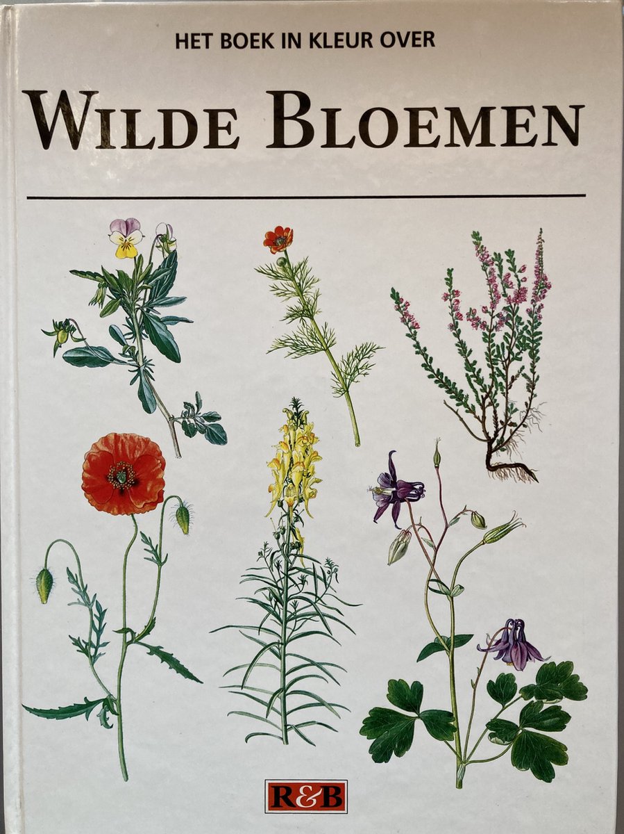 Boek in kleur over wilde bloemen