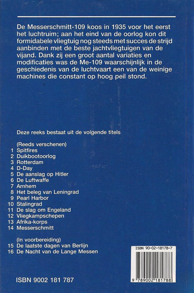 Messerschmitt 109 / Bibliotheek van de Tweede Wereldoorlog / 14 achterkant