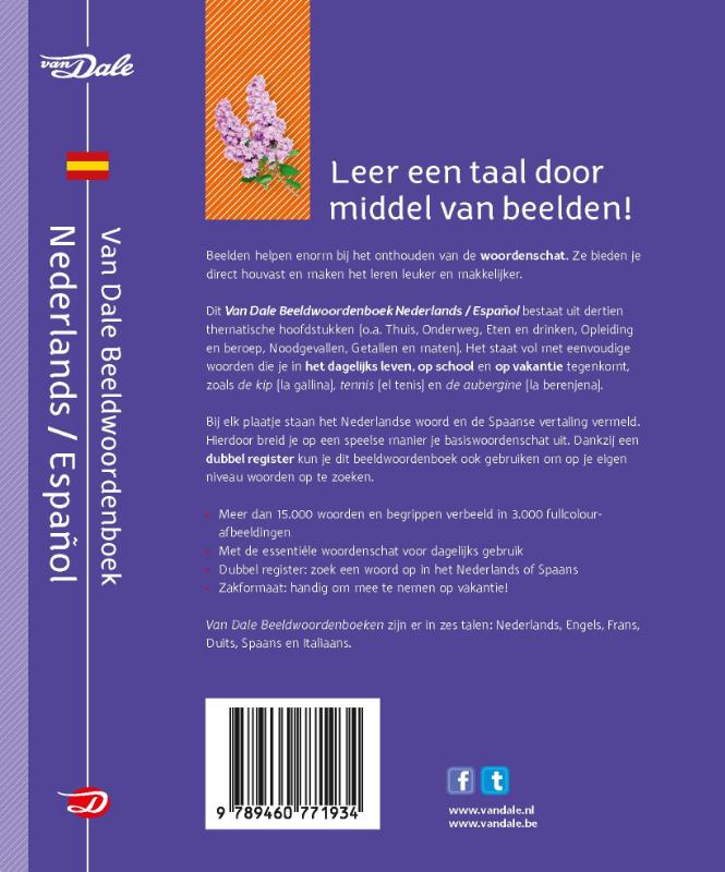 Van Dale beeldwoordenboek Nederlands/Español / Van Dale beeldwoordenboeken achterkant
