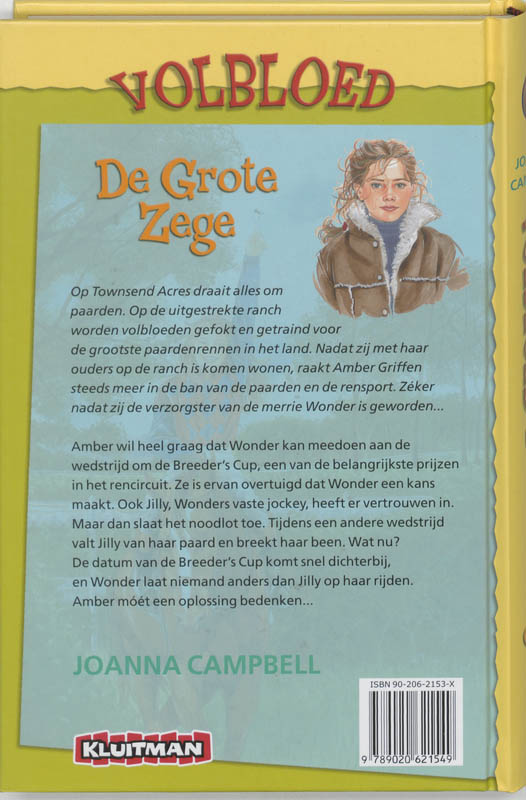 De grote zege / Volbloed achterkant