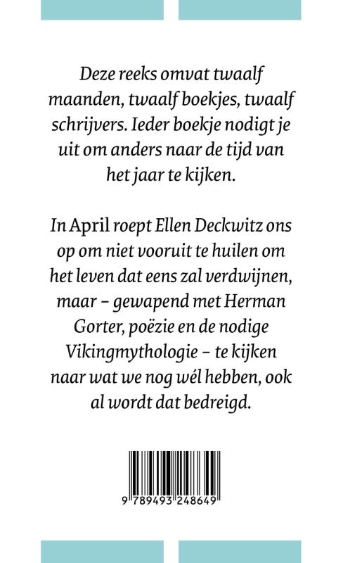 April / De Maanden / 8 achterkant