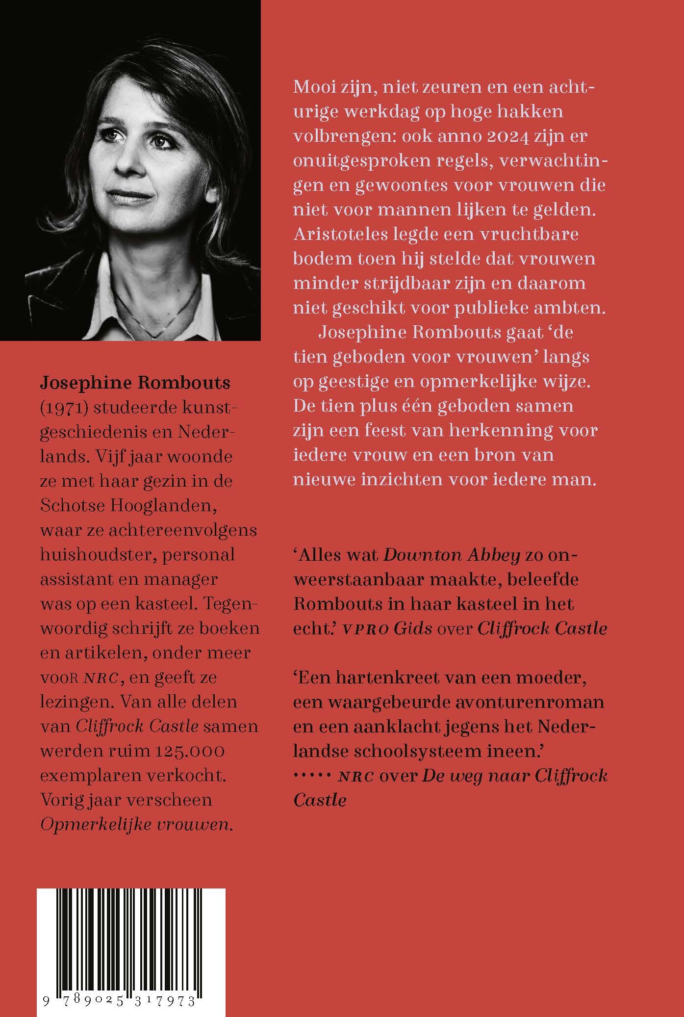 De tien geboden voor vrouwen achterkant