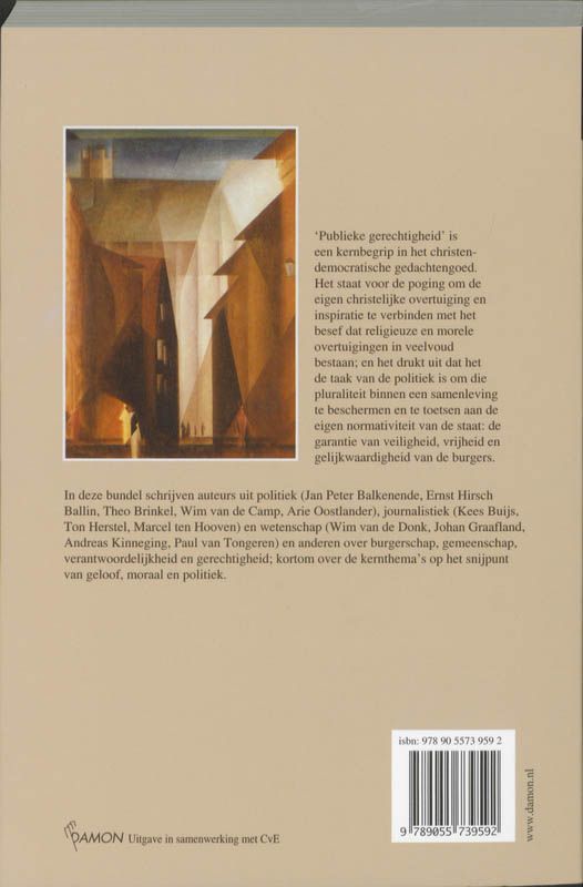 Publieke gerechtigheid / CvE Boekenreeks / 18 Publieke gerechtigheid / CvE Boekenreeks / 18 achterkant