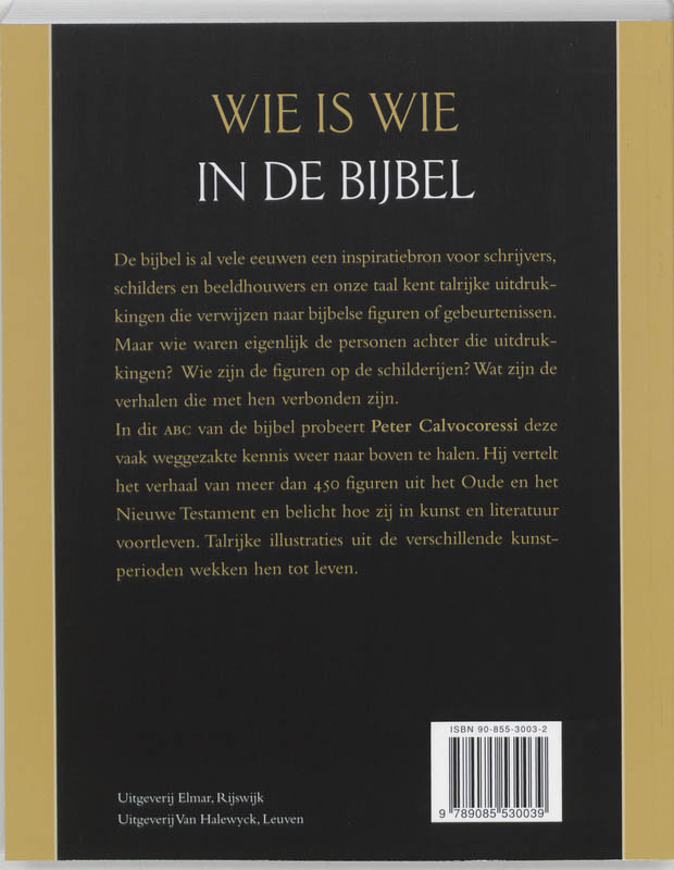 Wie Is Wie In De Bijbel achterkant
