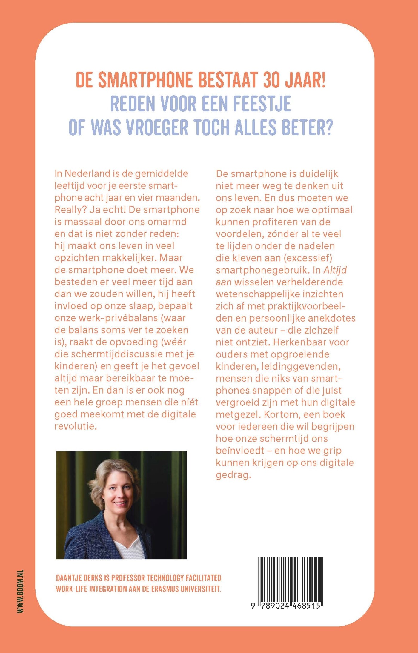 Altijd aan achterkant