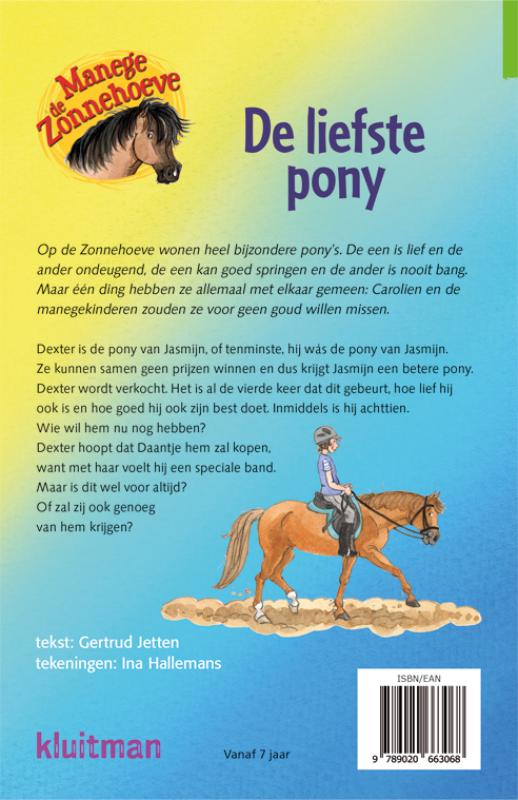 De liefste pony / Manege de Zonnehoeve achterkant