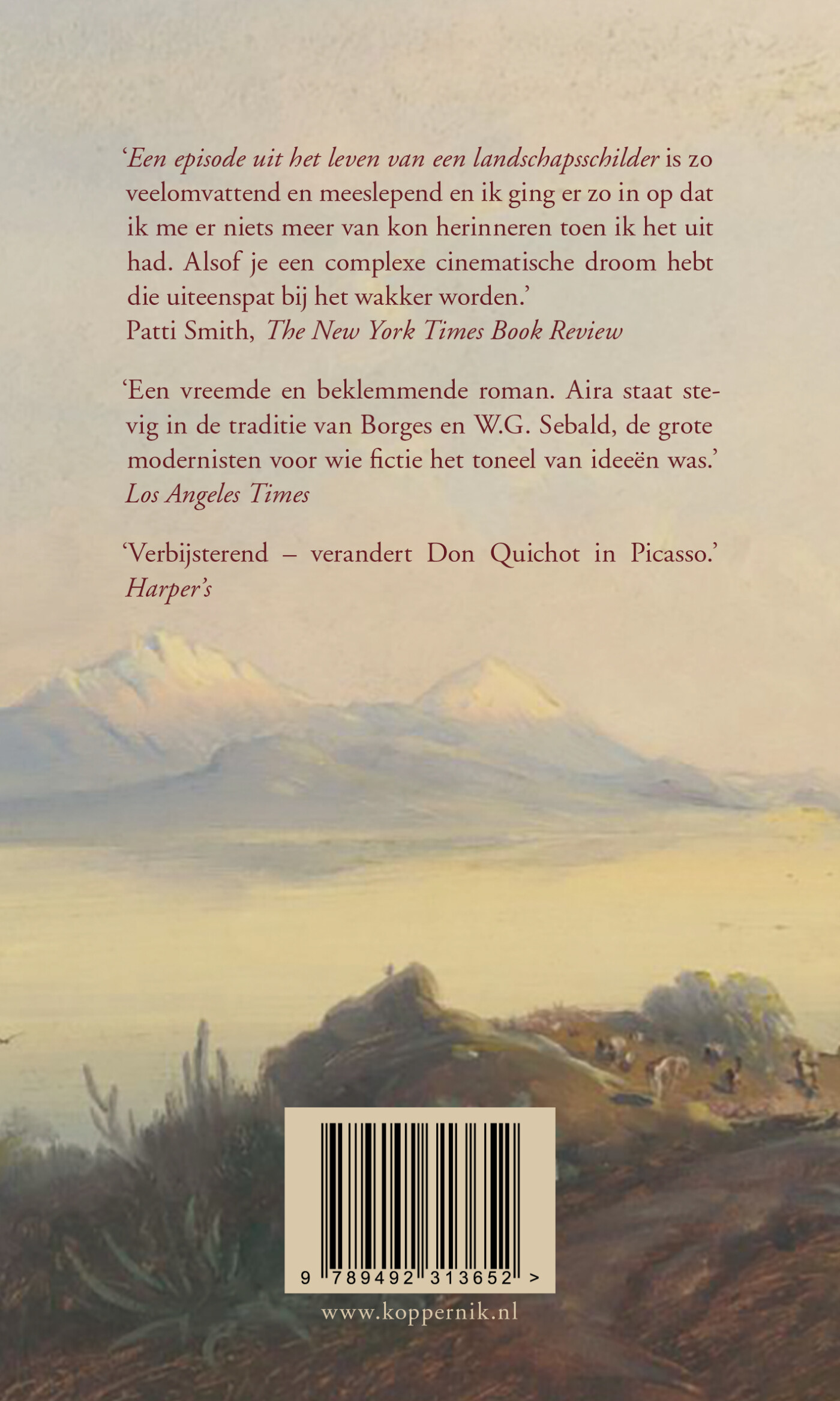 Een episode uit het leven van een landschapsschilder achterkant