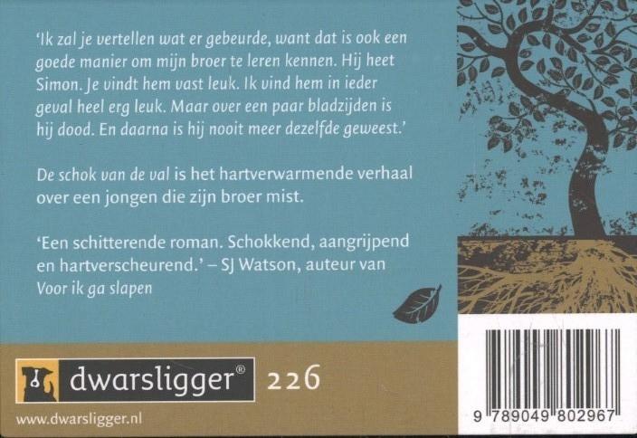 De schok van de val achterkant