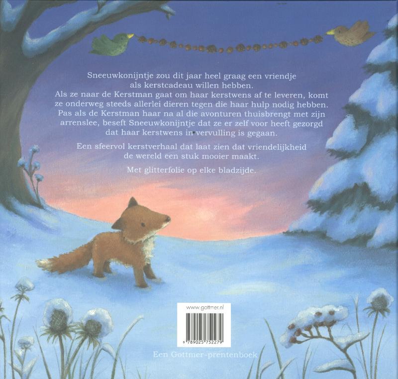 De kerstwens van Sneeuwkonijntje / Gottmer-prentenboek achterkant