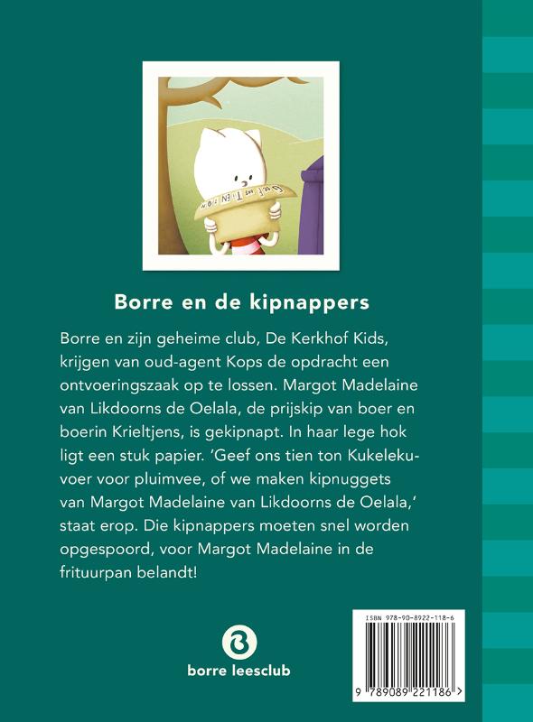 De Gestreepte Boekjes  -   Borre en de kipnappers achterkant