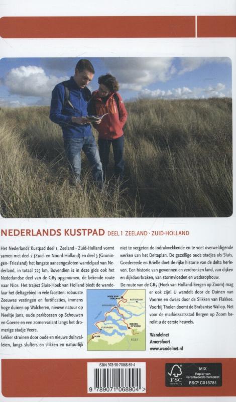 Lange-afstand-wandelpad 5 Nederlands kustpad deel 1 Zeeland Zuid-Holland achterkant