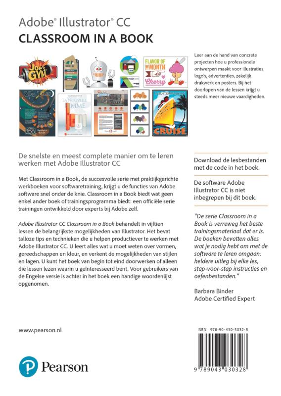 Adobe illustrator CC / Classroom in a Book achterkant