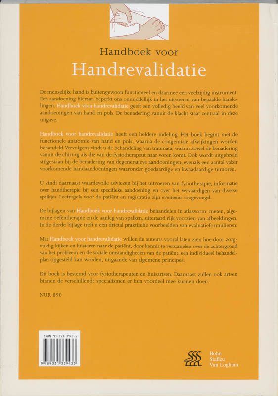 Handboek voor handrevalidatie achterkant