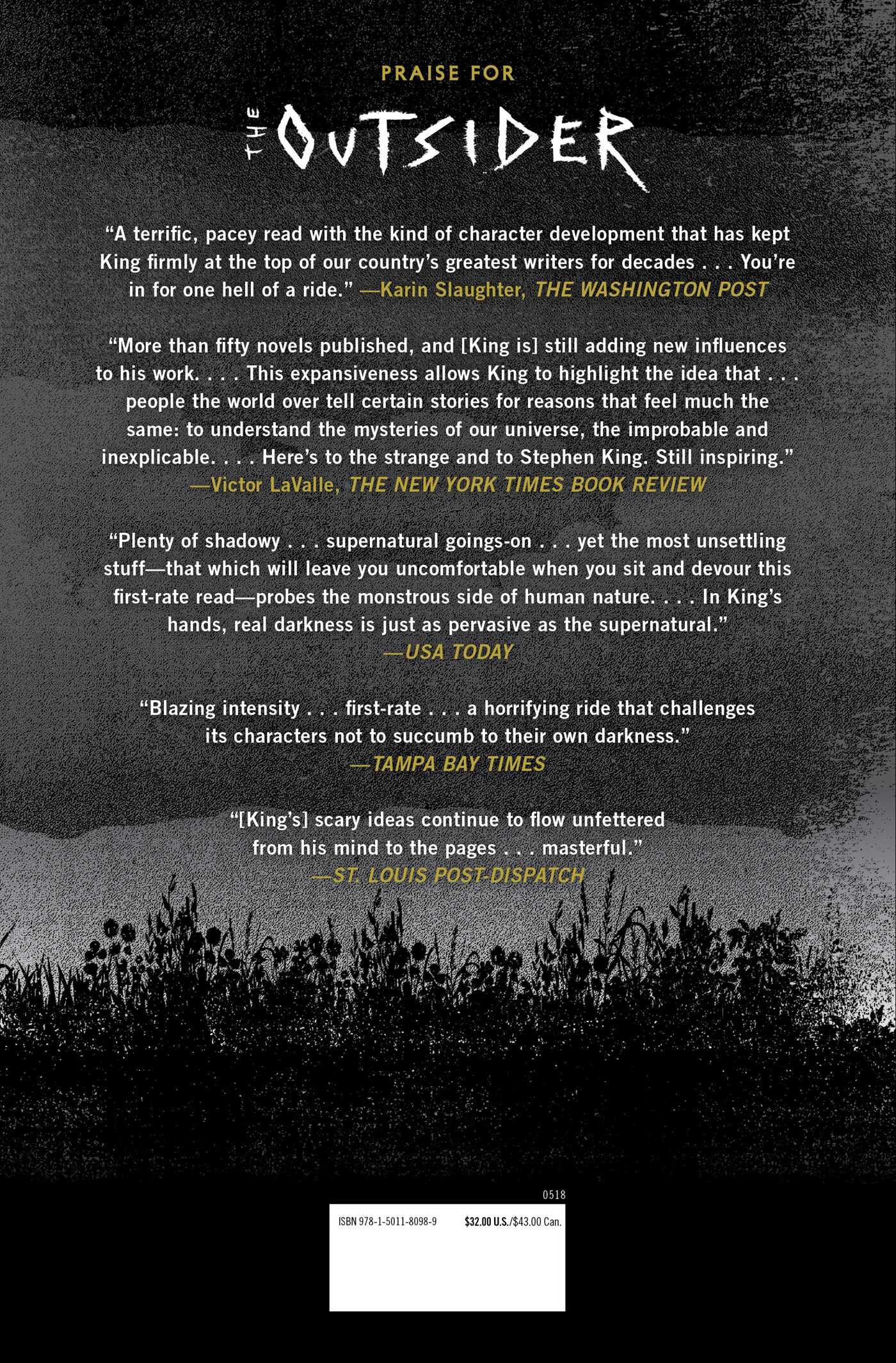 The Outsider achterkant