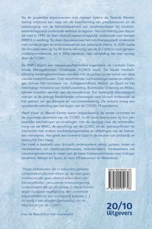 Bescherming van proefpersonen in klinische research achterkant