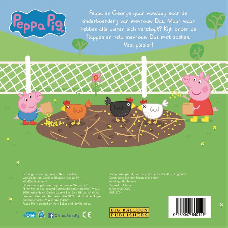 Peppa op de boerderij / Peppa Pig achterkant