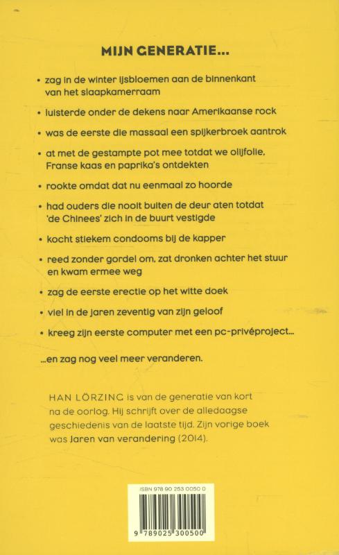 Mijn generatie Mijn generatie achterkant