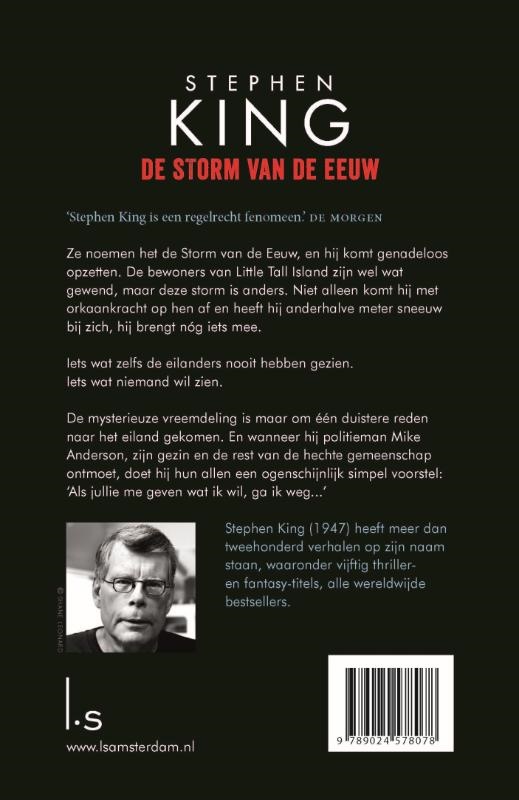 De storm van de eeuw achterkant