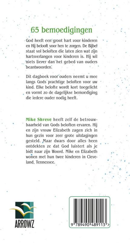 65 beloften van God voor uw kind achterkant