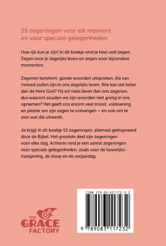 Veel zegen achterkant