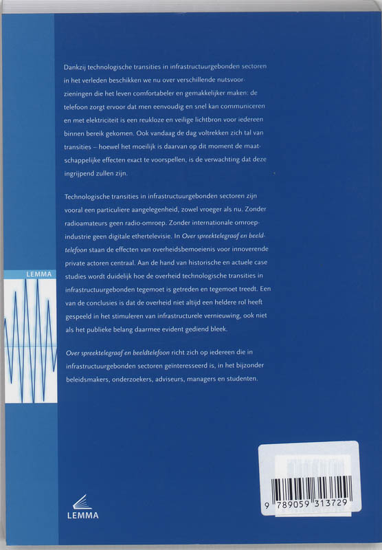 Over spreektelegraaf en beeldtelefoon achterkant