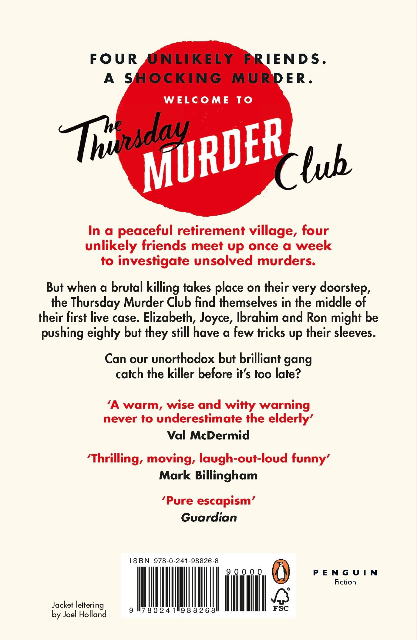 The Thursday Murder Club / The Thursday murder club / 1 achterkant