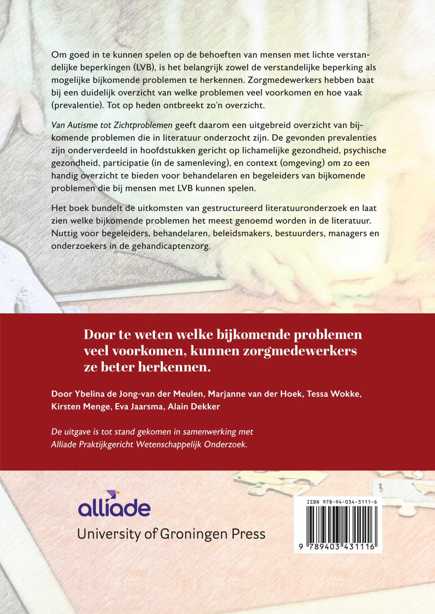 Van Autisme tot zichtproblemen achterkant
