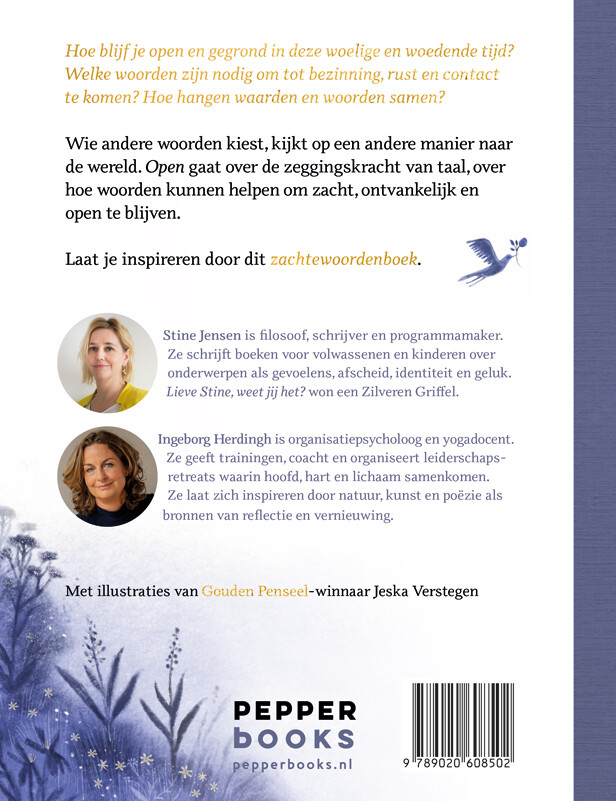 Open . Zachte woorden voor een harde tijd achterkant