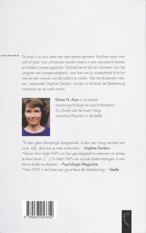 Hoog sensitieve personen Hoog sensitieve personen achterkant