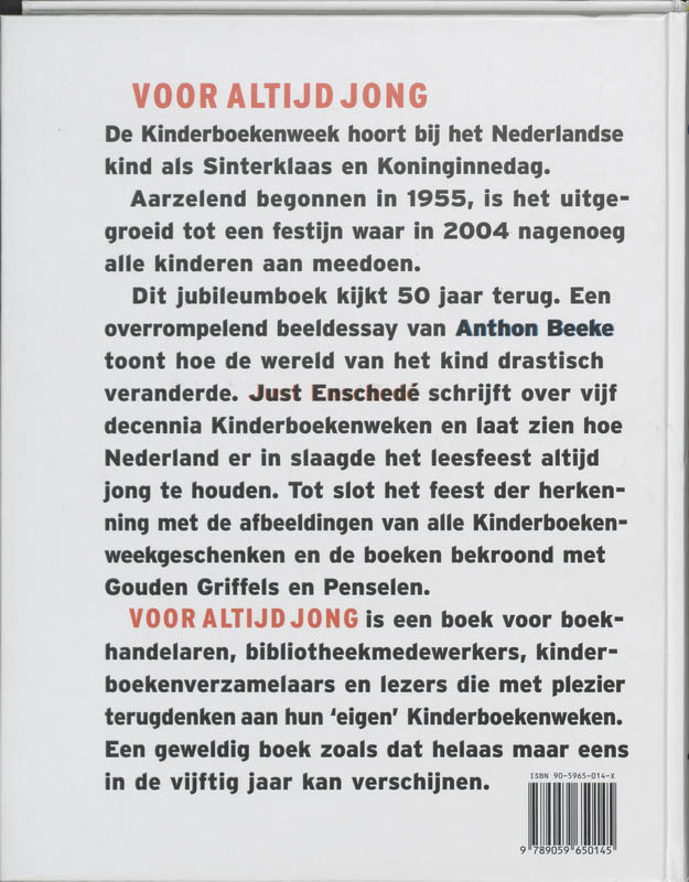 Voor Altijd Jong achterkant