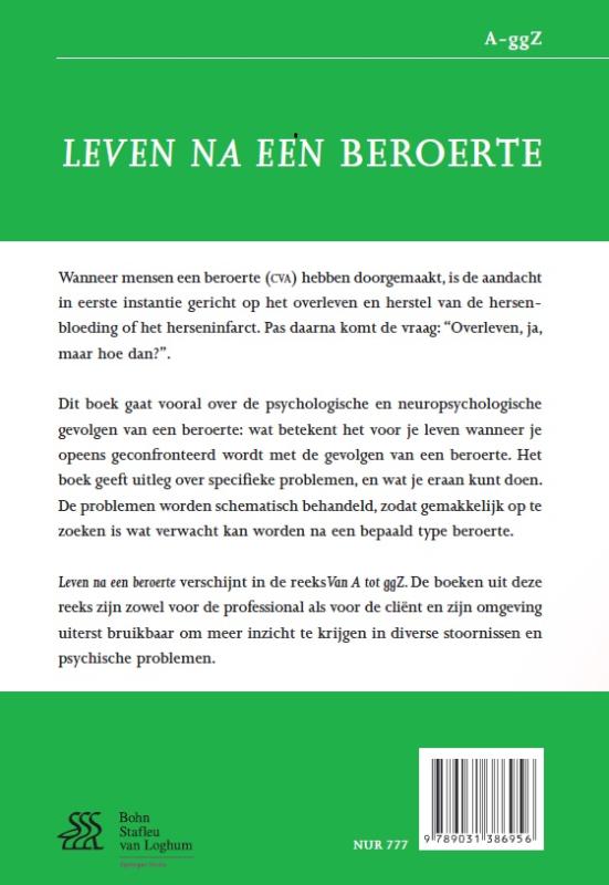 Van A tot ggZ  -   Leven na een beroerte achterkant