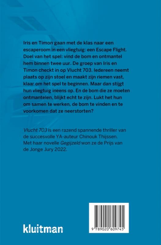 Vlucht 703 / Kluitman-novelles achterkant