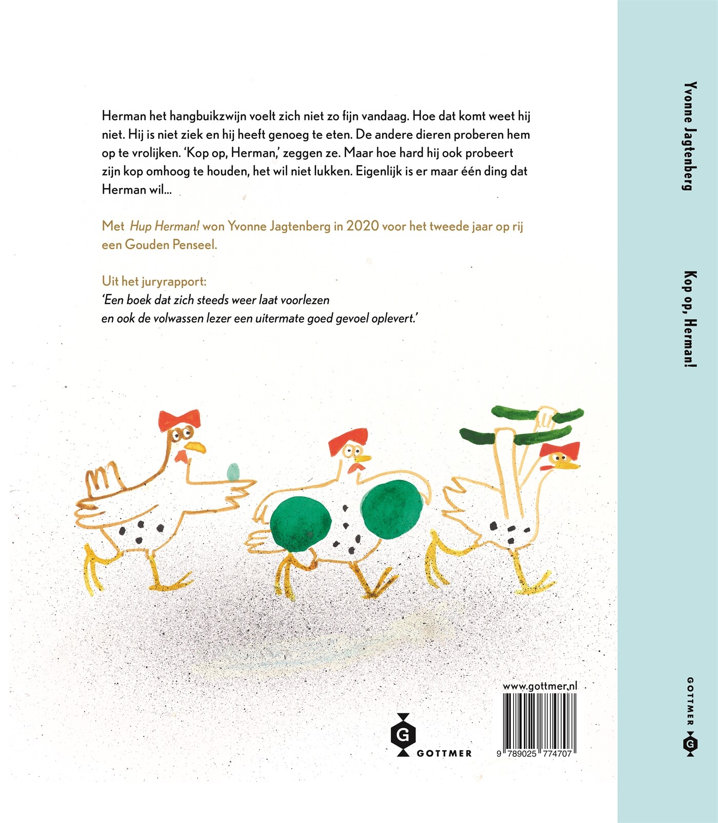 Kop op, Herman! achterkant