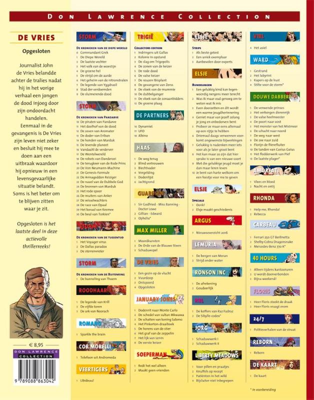Opgesloten / De Vries / 4 achterkant