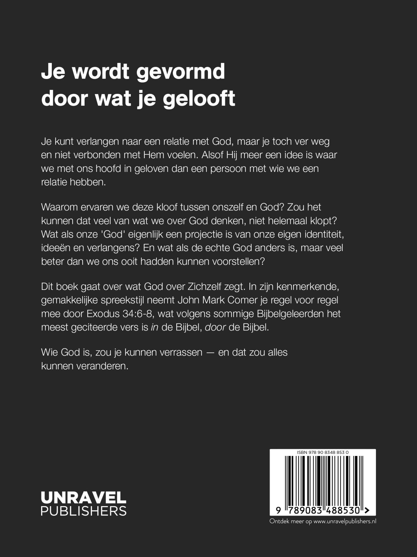 God heeft een naam achterkant