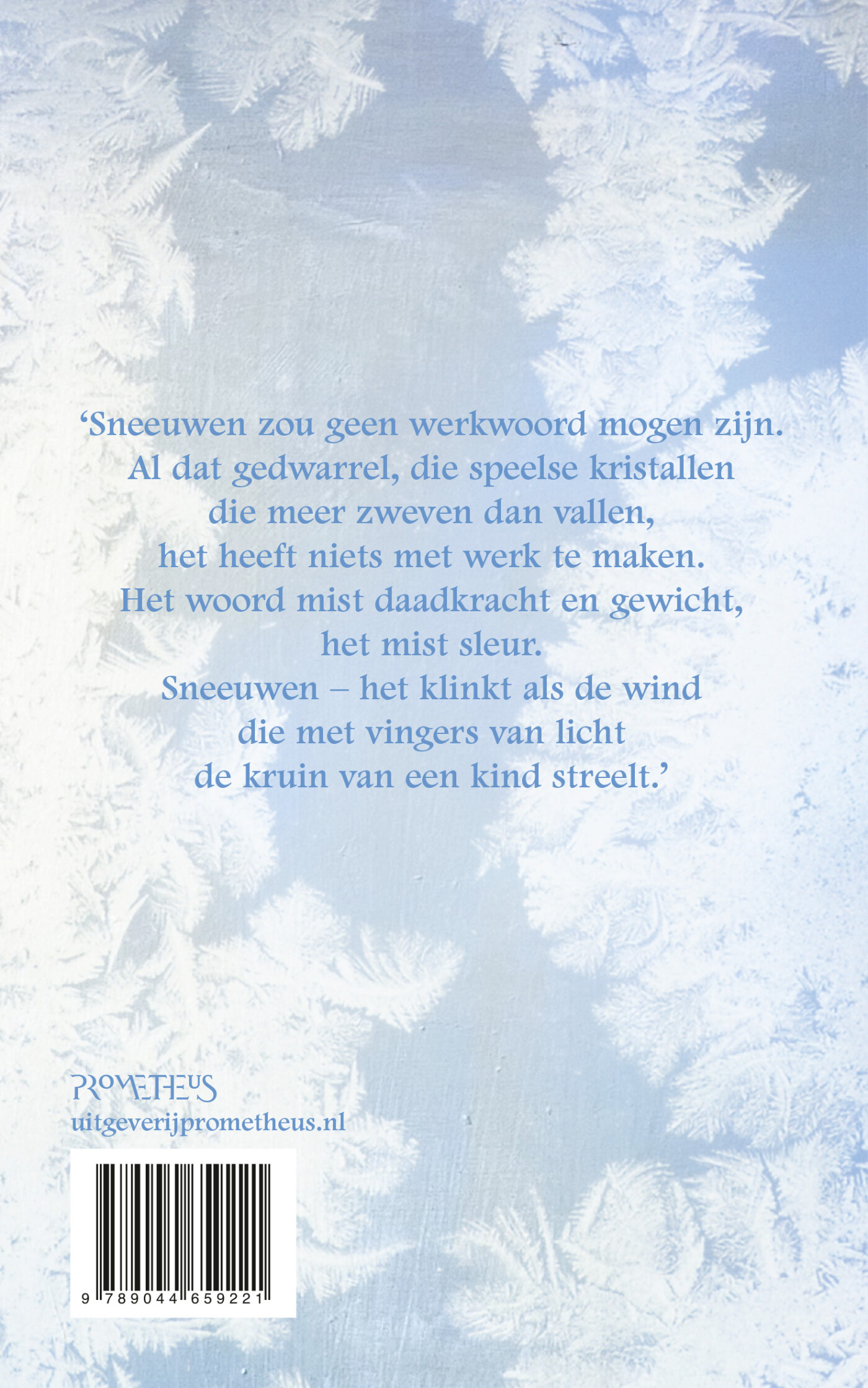 In het wit achterkant