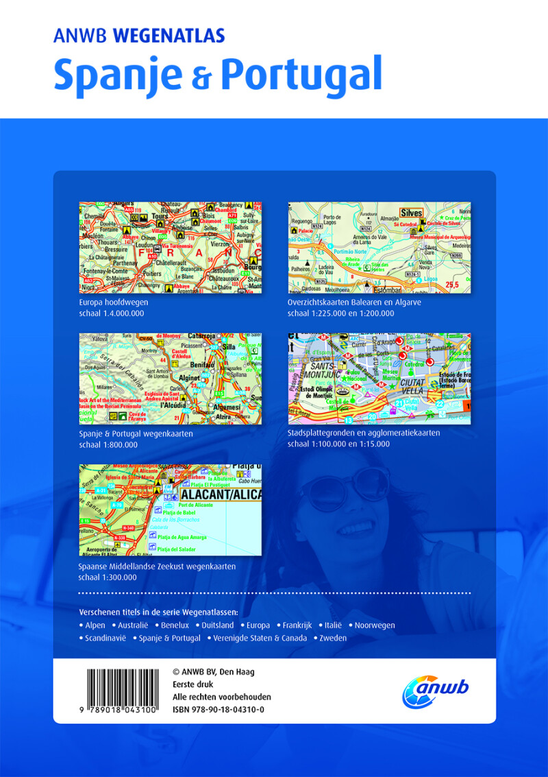 Spanje & Portugal / ANWB Wegenatlas achterkant