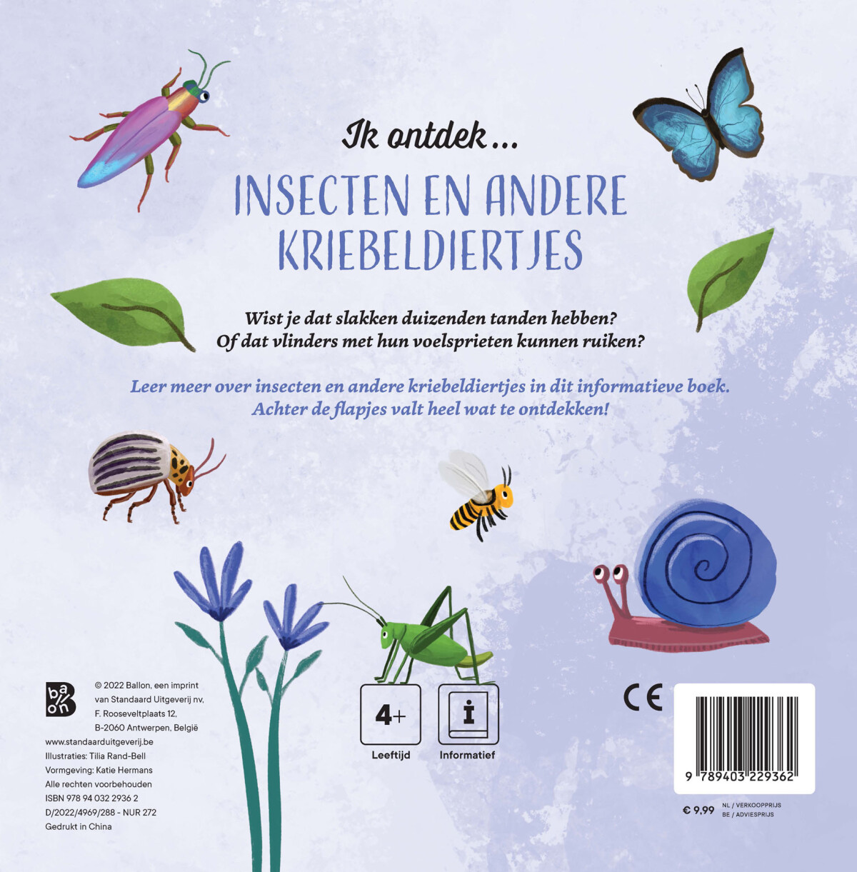 Ik ontdek insecten en andere kriebeldiertjes / Ik ontdek / 1 achterkant