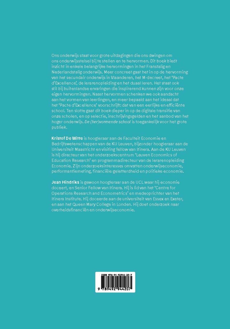 De (her)vormende school achterkant