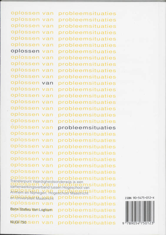 Oplossen van probleemsituaties / Skillslab-serie achterkant