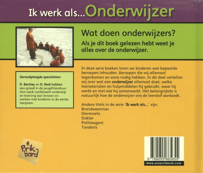 Onderwijzer / Ik werk als ... achterkant