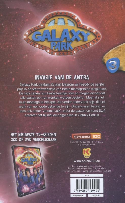 Invasie van de Antra / Galaxy Park achterkant