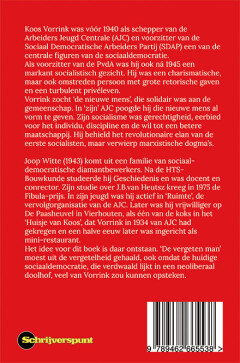 Koos Vorrink - De Vergeten Man (1891-1955) achterkant