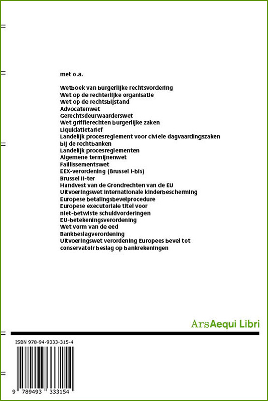 Burgerlijk Procesrecht / 2024/2025 / Ars Aequi Wetseditie achterkant