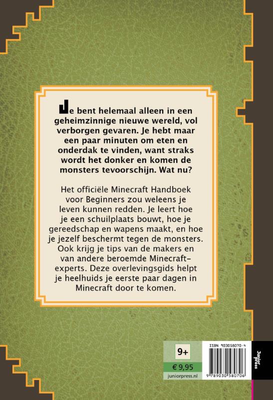 Handboek voor beginners / Minecraft achterkant