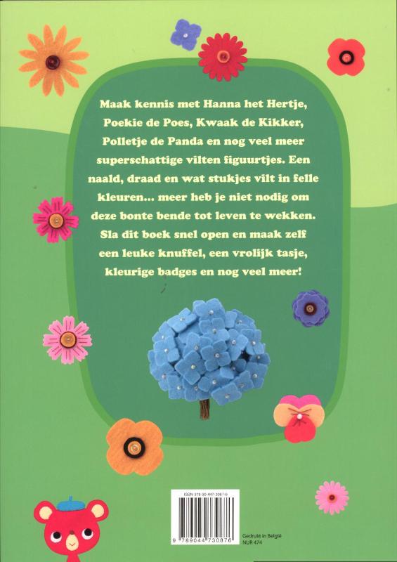 Vrolijke vilten figuurtjes om zelf te maken Vrolijke vilten figuurtjes om zelf te maken achterkant