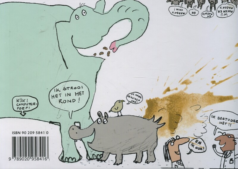 Het boek van poep achterkant